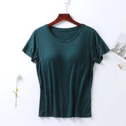 M-4XL Modal Comfortable Sleep Shirts For Women Short Sleeve One Piece Pajamas Tops Chest Pad Summer Nightwear Home T-shirt