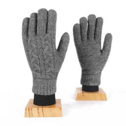 Female Winter Warm Knitted Full Finger Gloves Men Solid Woolen Touch Screen Mittens Women Thick Warm Cycling Driving Gloves H46
