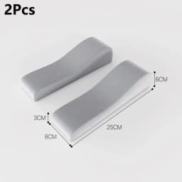 2Pcs Universal Chair Armrest Pads Black Gray Relief Elbows Forearm Pressure Memory Foam Armrest Cushion For Office Gaming Chairs