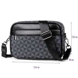 Fashion Pattern Men Small Bag High Quality PU Leather Crossbody Messenger Bag For Men Stylish Men Handbag Shoulder Bag Presents