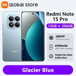 Global Version Xiaomi Redmi Note 15 Pro 4G Smartphone 6.77"AMOLED display 45W 6500mAh Battery 200MP Camera MTK Helio G200-Ultra