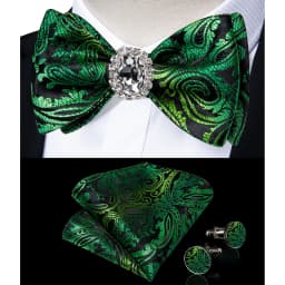 Classic White Selr-tie Bowtie with Ring Pocket Square Cufflinks Set Fashion Solid Men's Bow Tie for Wedding Groom Business Knots