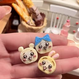Handmade Premium Mini Food Set - Sandwich/Cake/Rainbow Cake/Hot Dog | Artisan Dollhouse Decor | Customizable Baking Miniatures