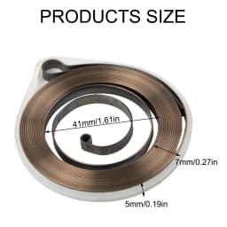 1PC 41mm Recoil Pulls Starter Spring Replacement Pulley Ropes Recoil Repair Kit For 45cc 52cc 4500 5200 Chinese Chainsaws Tarus
