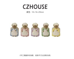 1/6 Scale Miniature Dessert Collection: Heart Cake, Churros, Smile Cookies Soda Bottle & Tiny Bear for BJD Dollhouse Party Scene
