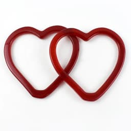 2/4Pcs 14cm Plastic Resin Heart Ring Bags Handle Women's Handbag WovenBag DIY Handmade Purse Frame Handles Bag Accessories