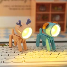 Cute Mini Night Light LED Cartoon Hero Police Desk Lamp Desktop Ornament Bedside Bedroom Table Lights Children Holiday Kid Gifts