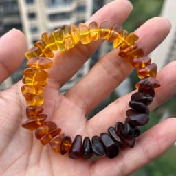 Original Amber Bracelets for Unisex New Genuine Irregular Beads Natural Black Medical Green Healing Jewelry Factory Unique Gift