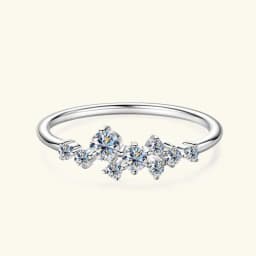 925 Sterling Silver Ring Moissanite Sterling Silver Wedding Engagement Finger Rings Fashion Band For Women Fine Jewelry