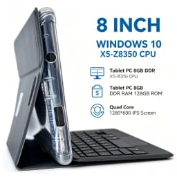 Big Sales 8 INCH T10 8GB RAM 128GB ROM 64 Bit X64 System Windows 10 Pocket Tablet PC AR3 Dual Cameras Quad Core WIFI