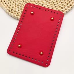 Rectangle Shaped PU Bag Bottom For Knitted Bag Crochet Bag Durable Bag Bottom With Rivet Bag Accessorie