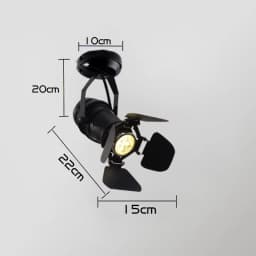 Modern LED Ceiling Lights American Retro Loft Iron Track Lamps Industrial E27 Bar Cafe Industrial Lighting Searchlight Fixtures