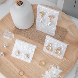 Acrylic White Newest Earring display stand Holder Jewellery Organizer Jewelry Packaging & Display Case Props