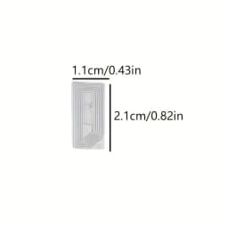 NTAG213 NFC Tags Bulk Rewritable Adhesive Labels Transparent Design for Smart Shelves Inventory Product Tracking Identification