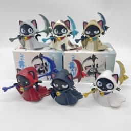 New In Stock Sickle Reaper Cat Twisted Egg Blind Box Reaper Shaped Cat Action Figure Collection Ornament Perfect Christmas Gifts