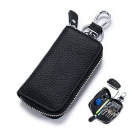 Key Case Multifunctional Zipper Men's Household Key Case Universal Car Keybag Women Leather Organizer Keychain Wallet 10 Color