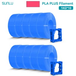SUNLU 10KG PLA/PLA PLUS Filament 1.75mm 1KG Without Tray 3D Printer Filament for 3D Pen & Refill Filament