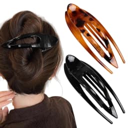 New Leopard Print Swallowtail Flat Hair Clip for Women Girl Large Duckbill Barrettes Hairgrip for Thick Hair Styling Accessories