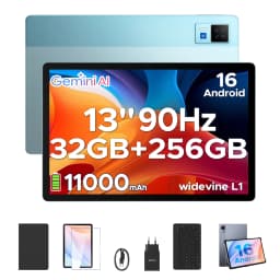 DOOGEE U13 Tablet PC Android 16 13'' FHD+ Screen 32GB RAM 256GB ROM 11000mAh Large Battery 7.5mm Ultra-thin Gemini AI Smart Pad