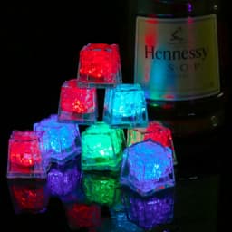 LED Ice Light Glowing Ice Cubes Touch Sensitive Lights Bar Atmosphere Light Lighting In Water For Juice Wine Drinking Glass