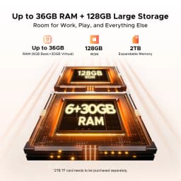 Phone robust DOOGEE Fire 7 5G Gemini AI 36Go (6 + 30) 128 Go battery mAh dimension Smartphone