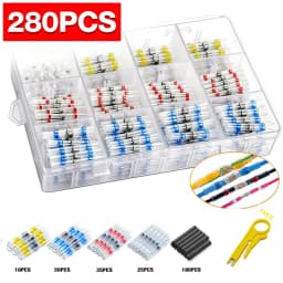 50/100/300/800/1000pcs Practical Electrical Waterproof Seal Heat Shrink Butt Terminals Solder Sleeve Wire Connectors