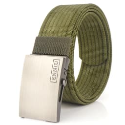 Nylon Tactical Belt For Men Metal Buckle Adjustable Belts Male Training Combat Elastic Canvas Waistband High Quality