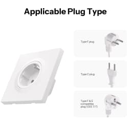 SONOFF WS01STPF-E Fusion Series Non-Smart Traditional Wall Socket Type F Fire Resistant Protection Moisture Ready Durability