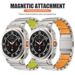 Titanium Strap for Samsung Galaxy Watch Ultra 47mm 2026/2025/2024 Luxury Metal Magnetic Band for Galaxy Watch 7 Ultra Bracelet