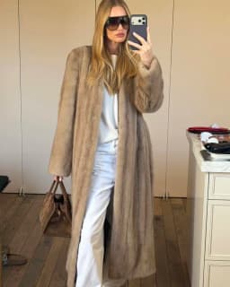 Luxury Faux Fur Maxi Coat Chic Open Front Stand‑collar Long Sleeve Oversized Outerwear Winter Women Fashion Autumn Warm 2026 New