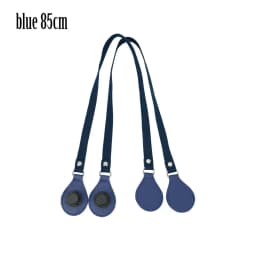 New Arrival Long Thicken Polyester Cotton Flat Handles With Faux Leather PU Drop End with Silver Rivet for OBag for EVA O Bag