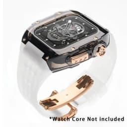 Luxury Glacier Modification Kit for IWatch Series 8 7 6 5 4 SE 45MM 44MM Transparent Case for Apple Watch Ultra 49mm Mod Band