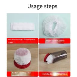 100PCS Disposable Vacuum Cleaner Filter Protective Cover Non-woven Fabric Dust Collection Filter Cover For Vacuum Cleanner