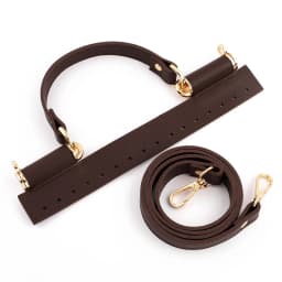 1Set Leather Handbag Woven Bag Handle With Hardware Bag Body Kit Knitted Bag DIY Handmade Bag Part Accessories For Handbags New