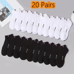 Men's Thin Boat Socks Summer Blending Plain Color Mens Casual Breathable Sweat Absorbing Calibration 1-50 Pairs