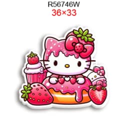 Hello Cat 10pcs/lot San Resin Planar Transparent Glitter Acrylic Flatback for Charms DIY Bow Craft Supplies Phone Case Decor