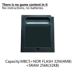 GBC Game Card Blank No Content Game Card Custom Burning Game Content No Manual No Battery Multicolored Shell