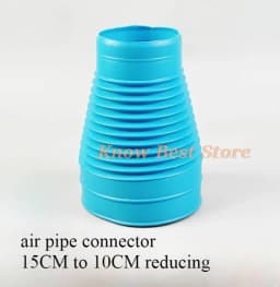 Pipe Part for Airbrush Spray Booth Exhaust Pipe Exhaust Fan Outlet Pipe Connector Air Outlet Flat Duckbill Exhaust Nozzle Hose
