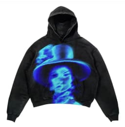 Retro hooded sweatshirt skull print flame Y2K retro hooded pullover jacket street style goth casual fashion men's Harajuku top