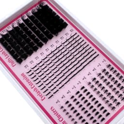 200D-60D 4 IN 1 Lash Clusters Long 6-20mm Lash Spikes Lower Eyelashes Reusable Bottom DIY Spiky Lash Extension Manga Clusters