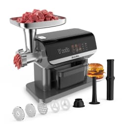 BioloMix 1600W 6-in-1 Meat Grinder – Touch Screen Presets, Auto-Reverse, Perfect for Grinding, Sausage and Kibbe Making