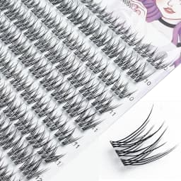 1/box 120 Bundles Mink False Eyelash Natural Fishtail Lash 3D Russian Individual Eyelash Extension Cluster Makeup Tool Wholesale