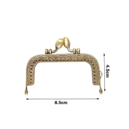 1Pc Purse Clasp Frame Bag Kiss Clasp Lock Vintage Metal Purse Frame for DIY Craft Purse Bag Making 8.5/10.5/12.5/15/20.5cm Sizes