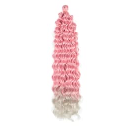 18-24 Inch Ocean Wave Crochet Braid Hair Hawaii Afro Curls Natural Synthetic Braiding Hair Extensions Pink 613 Hair Expo City