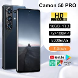Camon 50 Pro 5G Smartphone 16GB 1TB High Performance 7.3" Screen 108MP Camera 8000mAh Mobile Phone
