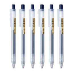 0.5mm Press Gel Pen Blue/Black/Dark Blue/red Ink MUJIs Refills Rod Handle Ballpoint School Office Student Writing Stationery
