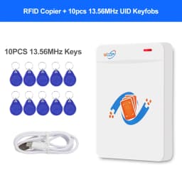 RFID Copier Duplicator Reader Writer 125KHz 13.56MHz USB Programmer Key fobs UID T5577 Rewritable Support NFC Phone / Wristband