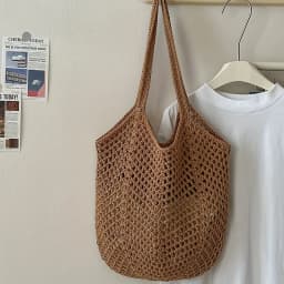 Women's Casual Large Capacity Woven Bag Open-Top Beach Tote Breathable Durable Woven Shoulder Bag Travel Bag