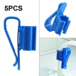 5pcs Fish Tank Clamp Mounting Clip Aquarium Hose Holder For Water Pipe Dia 8-16mm Aquarium Hose Clamp Fish Tank Tubing Holder