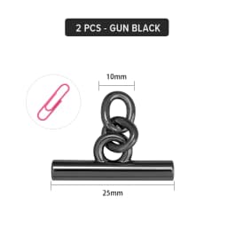 CRAZYSMITH 2 Pcs Metal Bag Chain Transformation Accessories Buckle Handbag Wallet Crossbody Chains Modification DIY Bag Strap